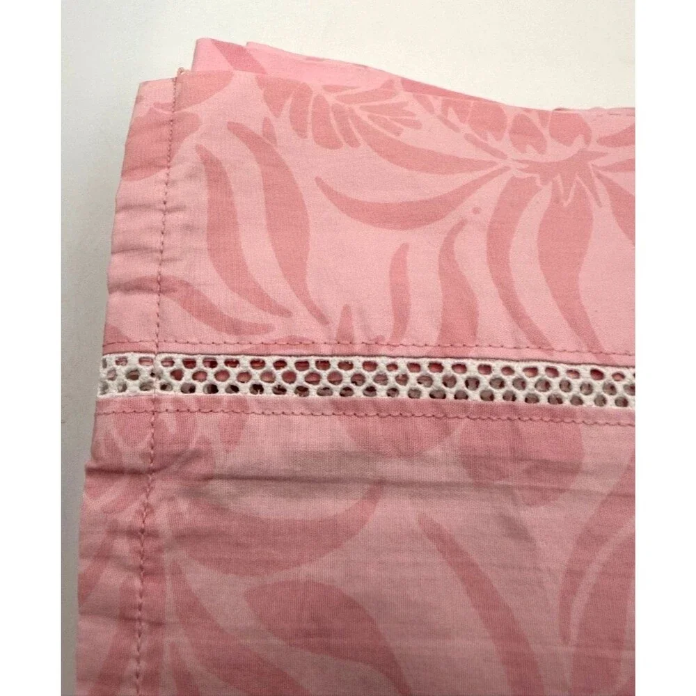 Lilly Pulitzer Pottery Barn Pink Pineapple FULL Flat Sheet Rare Retired